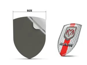 Dodge Domes Sticker Glänzendes Finish Edle Labels